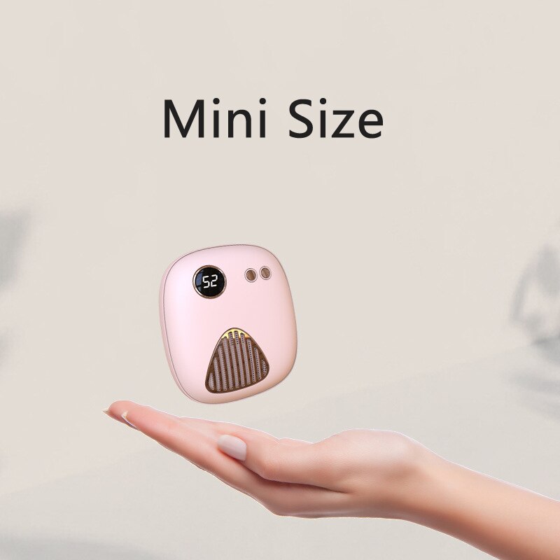 2 in 1 oplaadbare handwarmer verwarmingszak 5000 mah powerbank voor iphone 11 xr samsung xiaomi met digitaal display powerbank