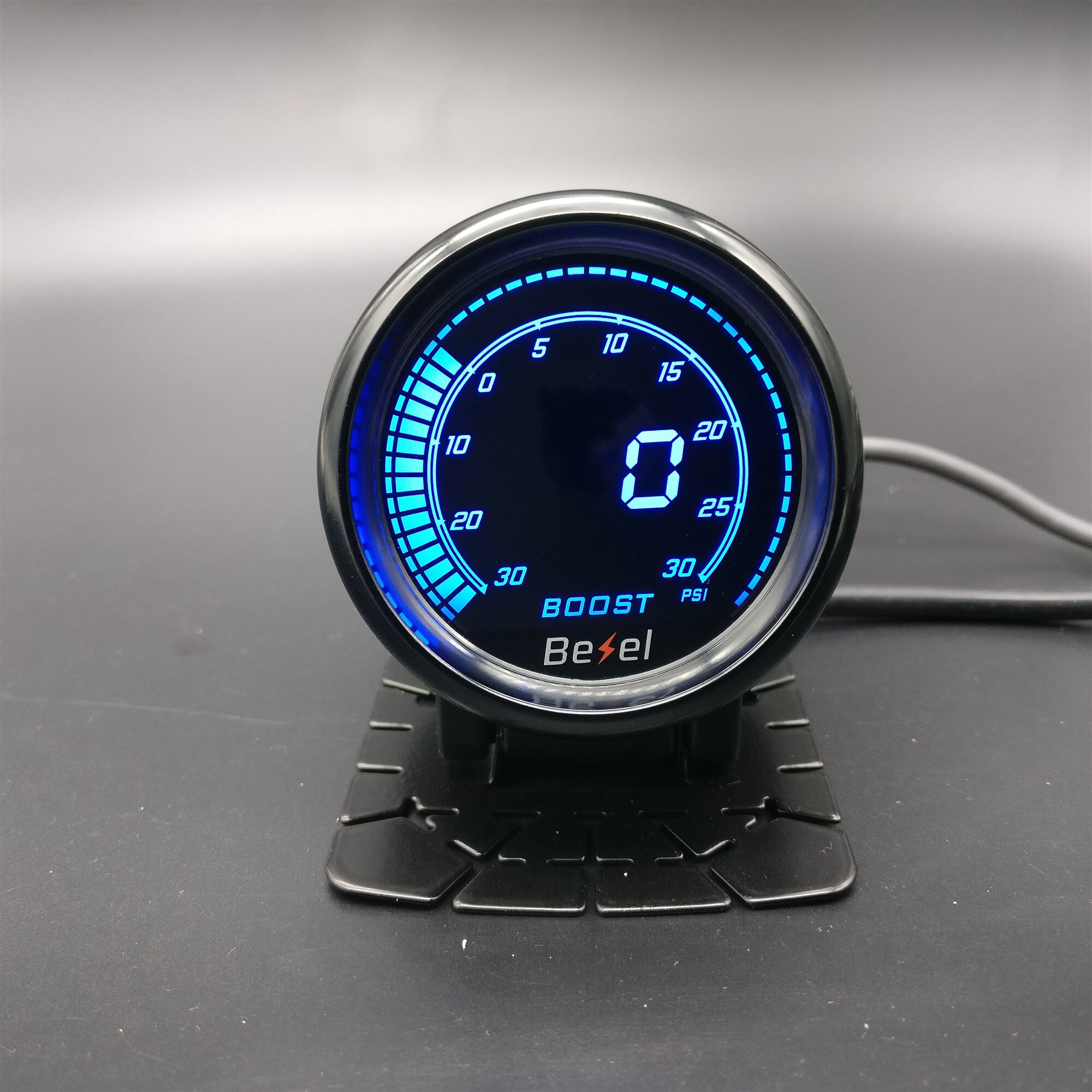 2 " 52mm evo lcd  -30 ~ 30 psi boost gauge turbo meter monitor 7 farver inkluderet gauge pod og sensor