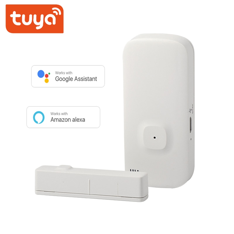 Smart Door Window Sensor wifi Wireless Open Closed Detectors With USB Recharge Port Support Alexa Google Home Notification Alert