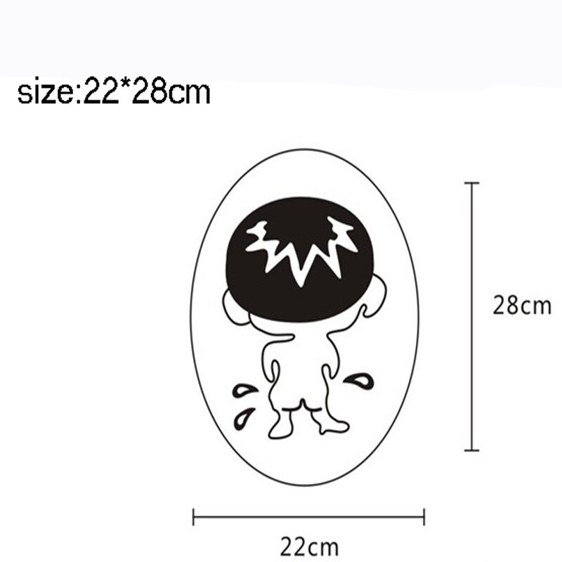 1 szt. Naklejki ścienne robić łazienki na naklejka na toaletę dekoracje robić domu wodoodporne naklejki robić Wc na winylu zabawna dekoracja kreskówkowa fresk