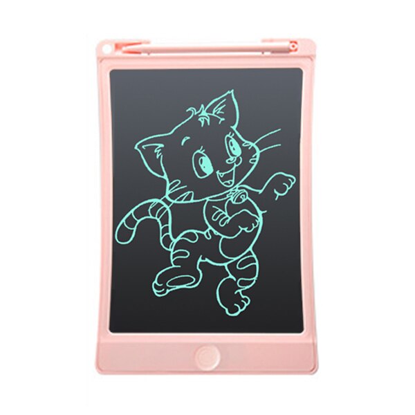 8.5 inch Smart Drawing Board Drawing Tablet LCD Screen Writing Tablet Digital Graphic Tablets Electronic Writing Pad with Pen: Pink-single color