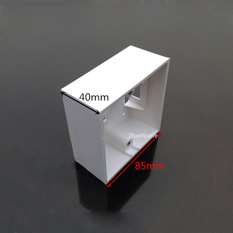 Type 86 Flame Retardant Wire Junction Boxes PVC Bottom Box Universal Socket Switch Electrical Mounting Box 85*85*40mm