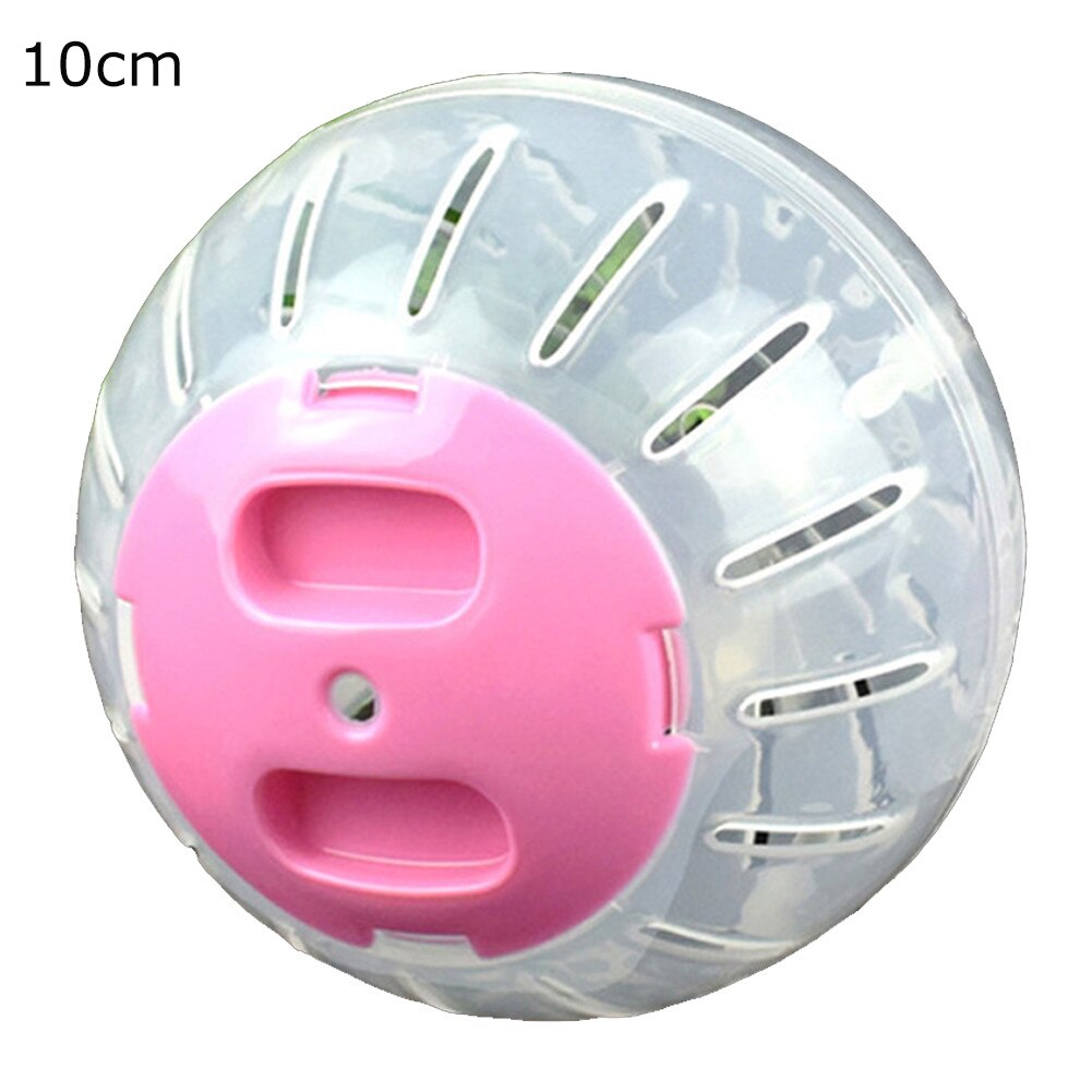 Plastik draussen Sport Ball Grounder Ratte klein Haustier Nagetier Mäuse Joggen Ball Spielzeug Hamster Rennmaus Ratte Übung Bälle abspielen Spielzeuge: Rosa 10cm