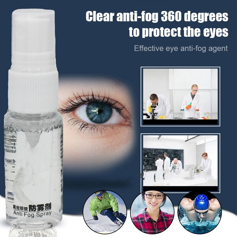 Anti Fog Agent for Swim Goggles Glasses Snorkel Mask Ski Masks Antifogging Spray Mist SER88: Default Title