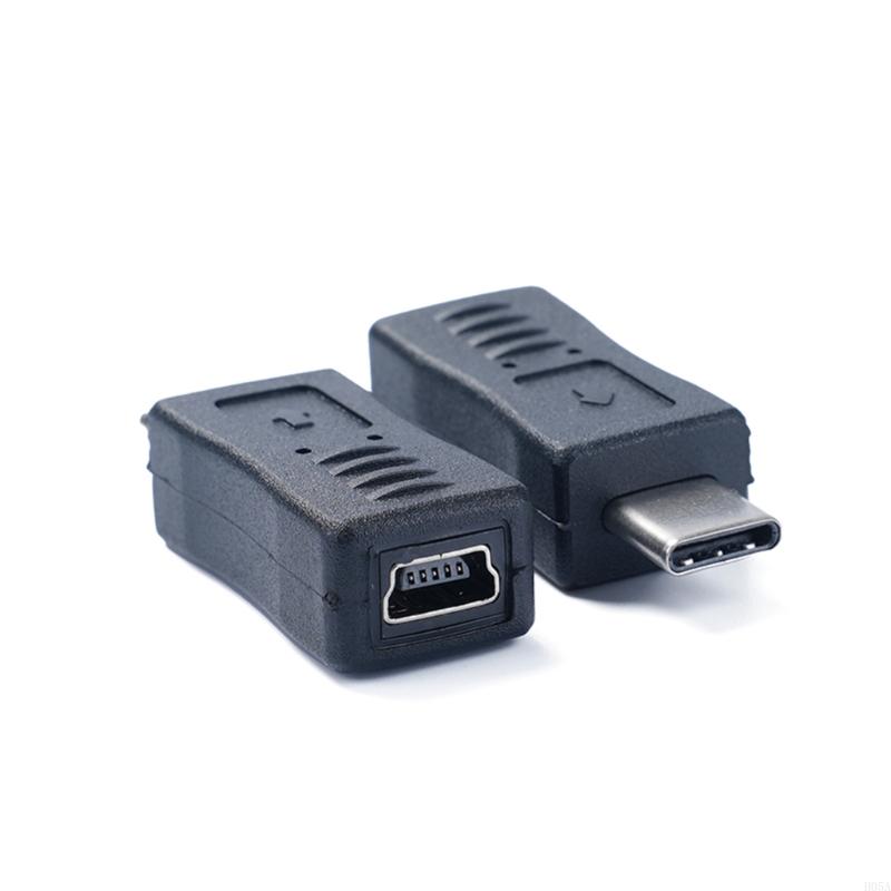 Mini-usb naar usb-converter, mini-usb-vrouwelijk naar type-c-mannelijke adapterconnector