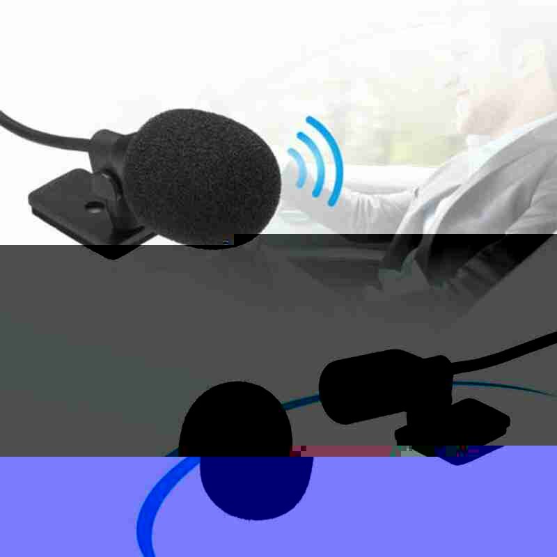 Car audio microphone clip jack plug microphone stereo wired mini external DVD suitable radio professionals microphone For c V8Z7
