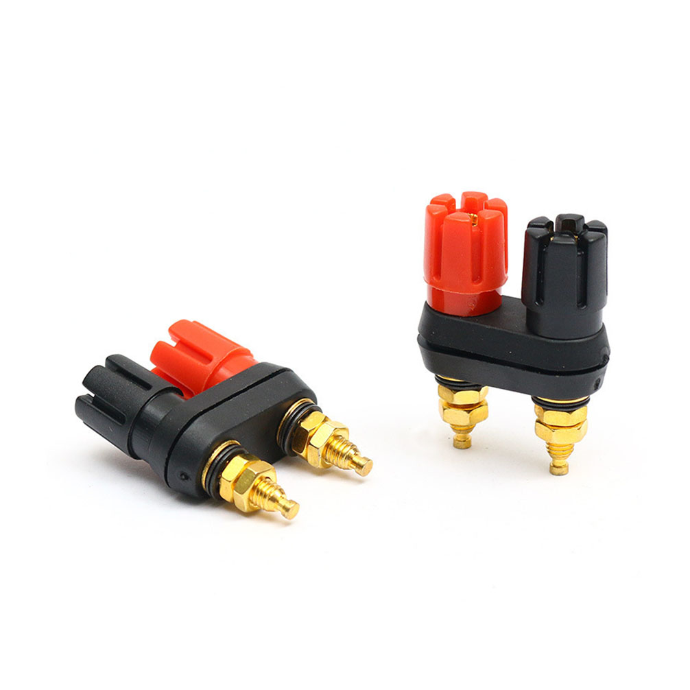 dual row banana plug terminal connector banana socket speaker amplifier dual female banana plug
