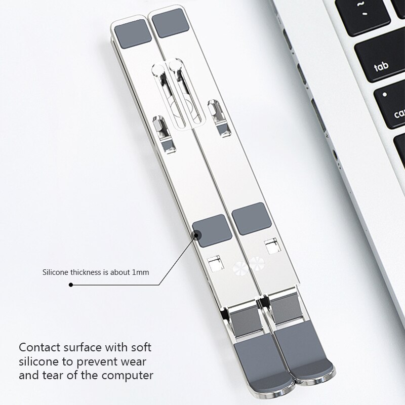 Adjustable laptop stand holder, portable laptop support, notebook stand for macbook pro, huawei lap desk cooling bracket riser