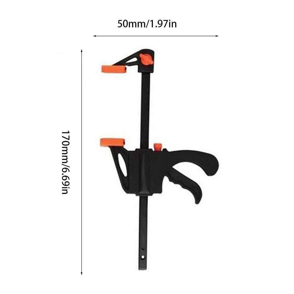 Clip de tablero de madera de 4 pulgadas, abrazadera de trinquete para carpintería, Clip fijo de liberación rápida, Clip de carpeta de carpintería