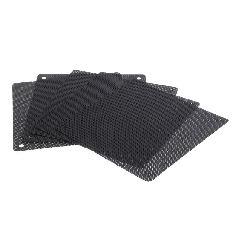 5Pc Computer Mesh PVC Case Fan Dust Filter Dustproof Cover Chassis Dust Cover