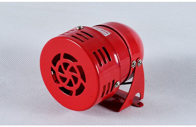 12V 24V 220V 3 "Automotive Luchtalarm Hoorn Auto Vrachtwagen Motor Aangedreven Alarm Rood 110db motor Sirene