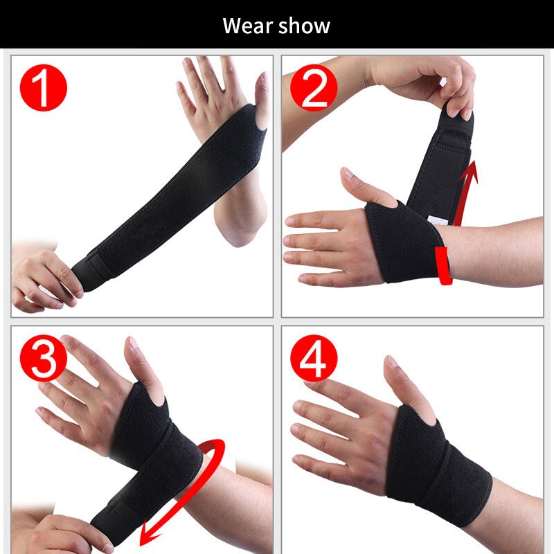 1PC Einstellbare Armbinde befestigen Handgelenk Unterstützung Schiene Frakturen Karpaltunnel Sport Verstauchung Armbänder Schutz