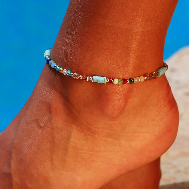 Bohemien Türkische Augen Perlen Fußkettchen Für Frauen Sommer Ozean Strand Zubehör Böse Auge Anhänger Knöchel Armbinde Schmuck: 3