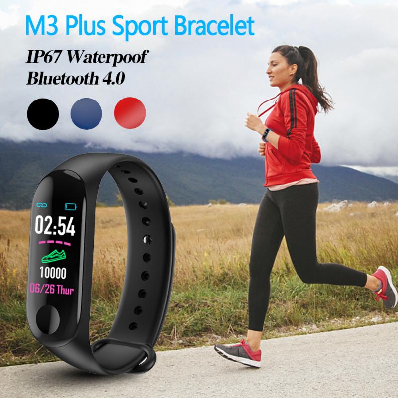 Smart Watch Heart Rate And Blood Pressure Monitor Fitness Tracker Bluetooth Lightweight Portable In