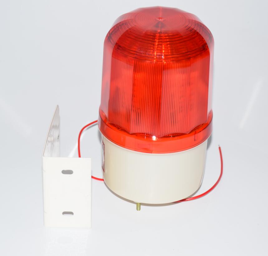 LPSECURITY waterproof outdoor LED lamp beacon red alarm flashing 90dB siren strobe for gsm home alarm system: 24VDC red y  bracket