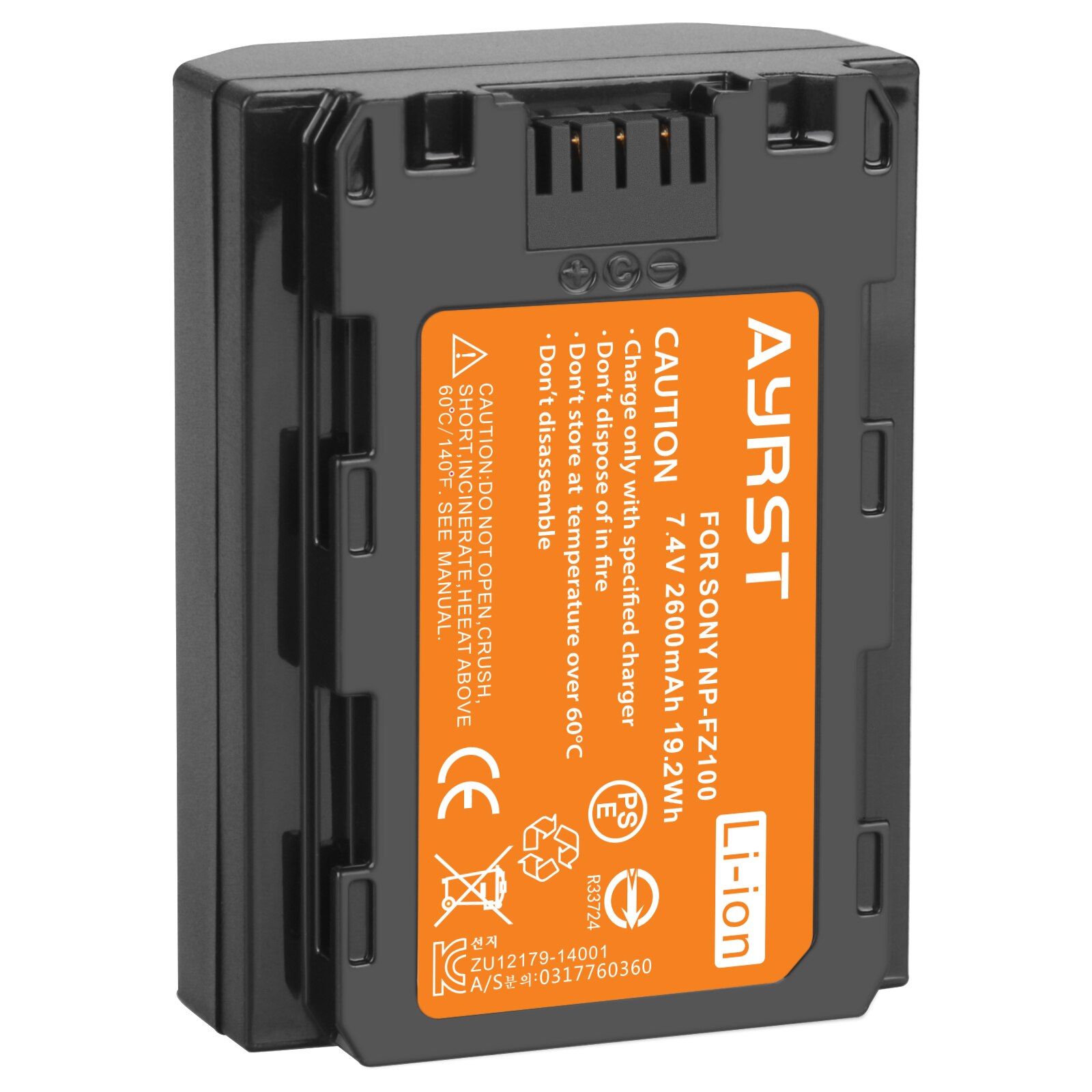 2600Mah NP-FZ100 NPFZ100 Camera Batterij + Dual Usb Oplader Voor Sony NP-FZ100, BC-QZ1, Sony A9, alpha A7R Iii, A7 Iii, ILCE-9: 1battery