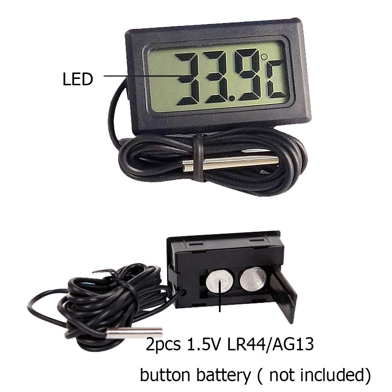 Waterproof LCD Electronic Aquarium Fish Tank Thermometer Digital Water Temperature Meter Measure Tool with Probe Aquatic Supply