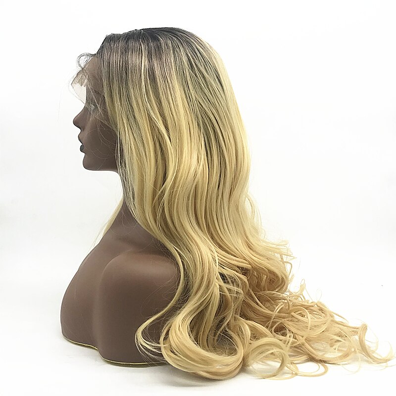 long synthetic lace front wig beauty long T color synthetic lace wig
