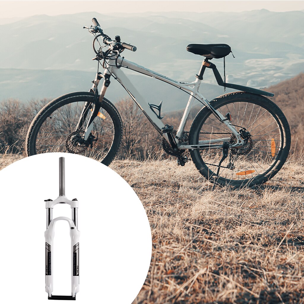 28.6mm MTB Bike Fork Front Fork Lockout Adjustment Forks Remote Lock Lockout Bicycle Shockproof Front Fork