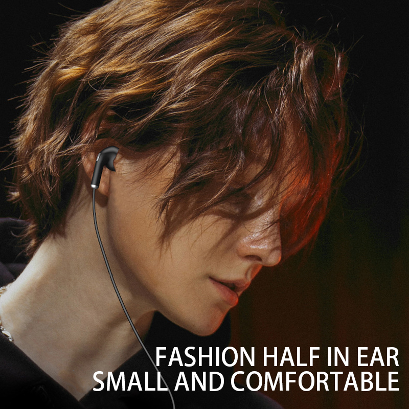 Bedrade hoofdtelefoon 3,5 mm oordopjes met bas Telefoon-oortelefoon Sport-stereoheadset met microfoon Volumeregeling Muziekoortelefoon