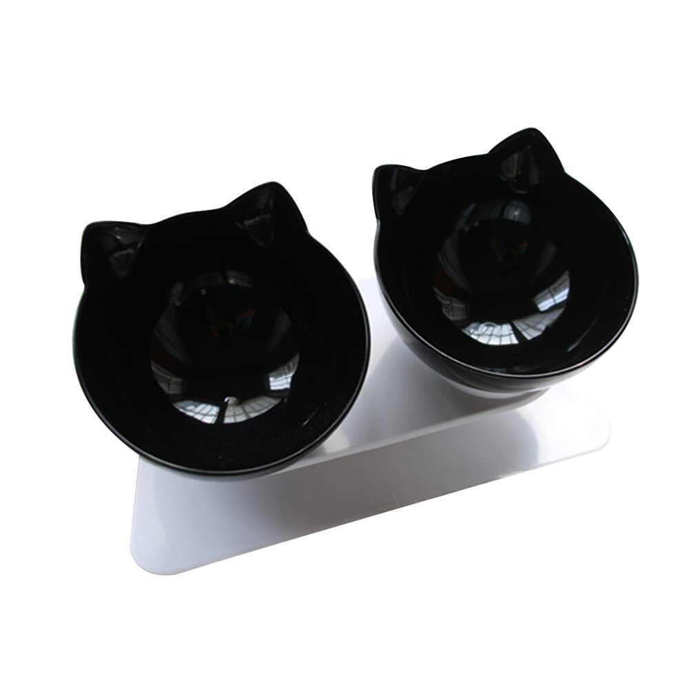 Nicht-Unterhose Katze Schalen Doppel Schalen Mit Angehoben Stand Tiernahrung Und Wasser Schalen Für Katzen Hunde Zubringer Katze schüssel Haustier Liefert Angehoben #2: 7