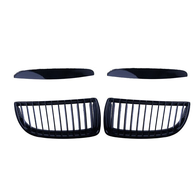 Auto Gloss Black Voorbumper Radiator Roosters Grill Voor-Bmw 3 Serie E90 E91 2005 51712151895 51712151896