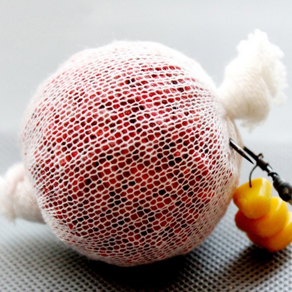 Pva Fishing Mesh Dissolve Refillbait Bag For Solid Bait Tackle Throwing Tool Mesh Bait Mesh Universal Refill Stocking Bait Bags