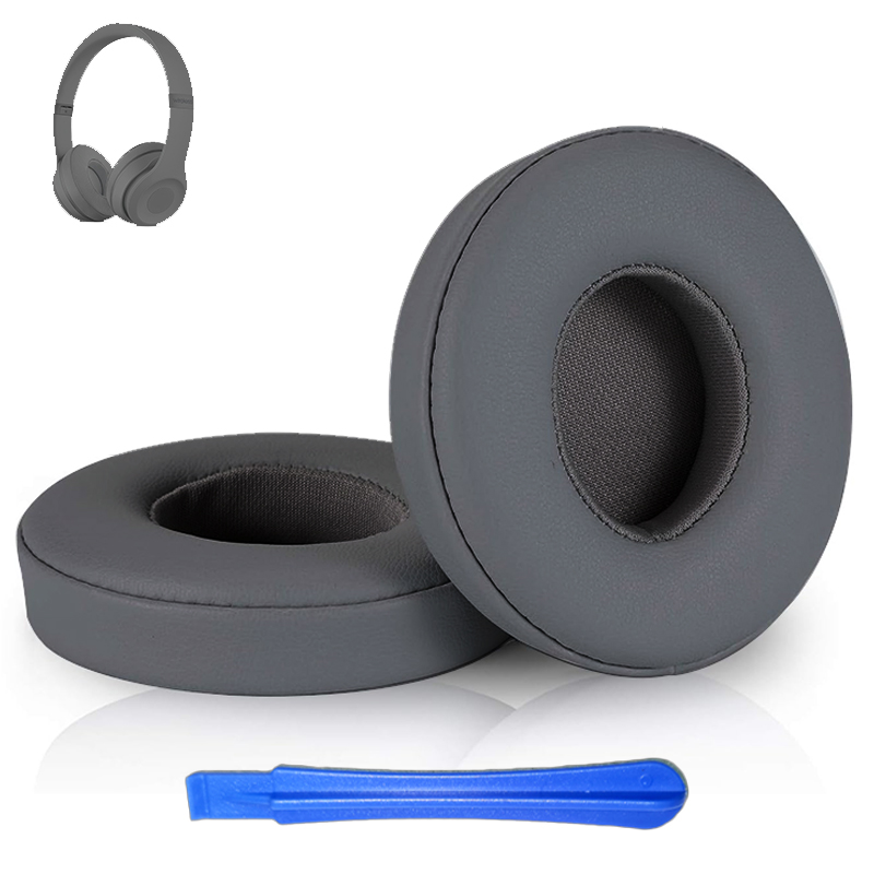 Kutou Vervangende Oorkussentjes Kussen Voor Beats Solo3 Solo2 Koptelefoon Oorkussens Dekking Solo 3 2 Foam Pad Oorkappen Reparatie Onderdelen: LVORY