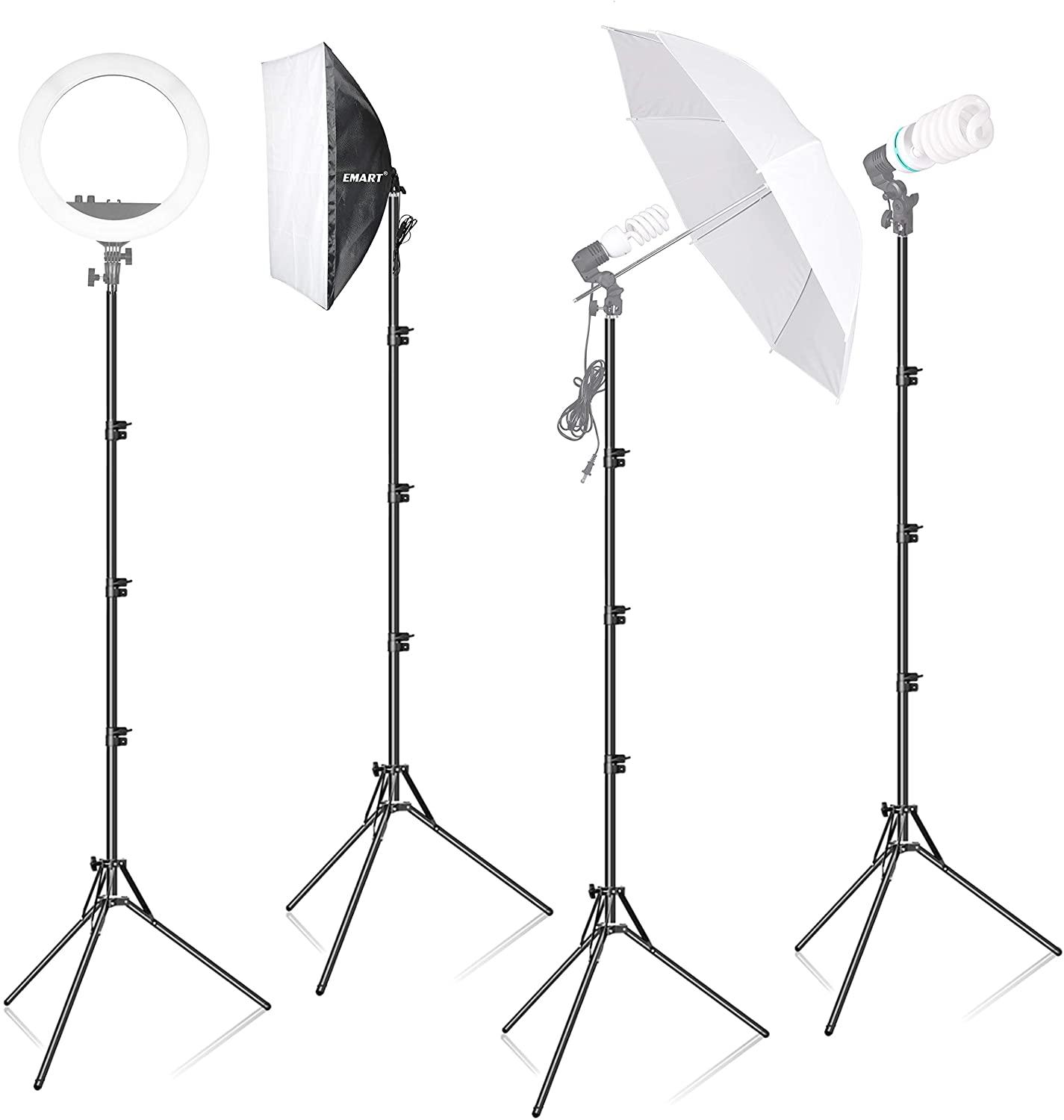 Trépied support de lumière photographie pli Portable léger 200cm/6ft Studio Photo pour Flash réflecteur Softbox parapluie vidéo Shoot