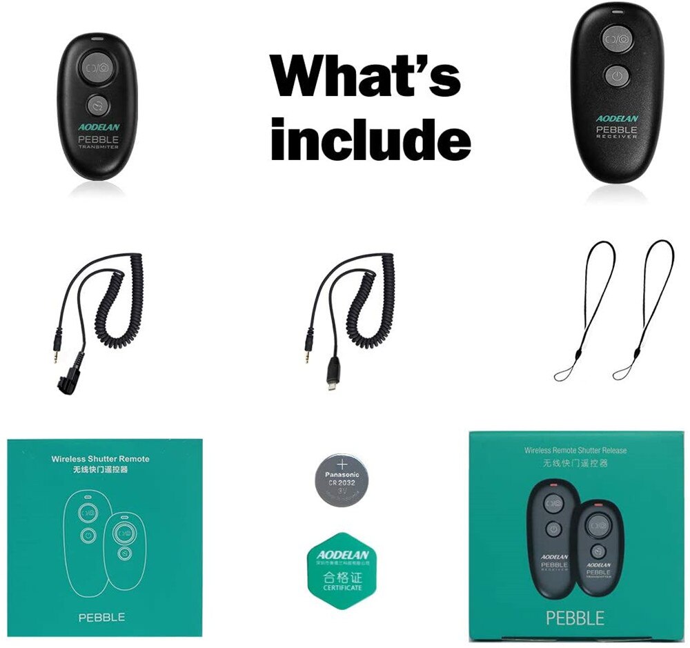 AODELAN mando con Control remoto para cámara Sony a9, a7M2, a7M3, a7RM2, a7RM3, a7RM4, a6600, a6100, RX100M5 RX100M6, a99M2