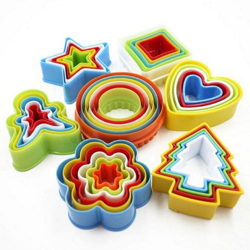 5 Pcs/6 Stks/set Cookie Cutter Cakevorm Biscuit Fondant Diy Cake Keuken Koken Keuken Bakken Tools Cake Cookie mold Biscuit