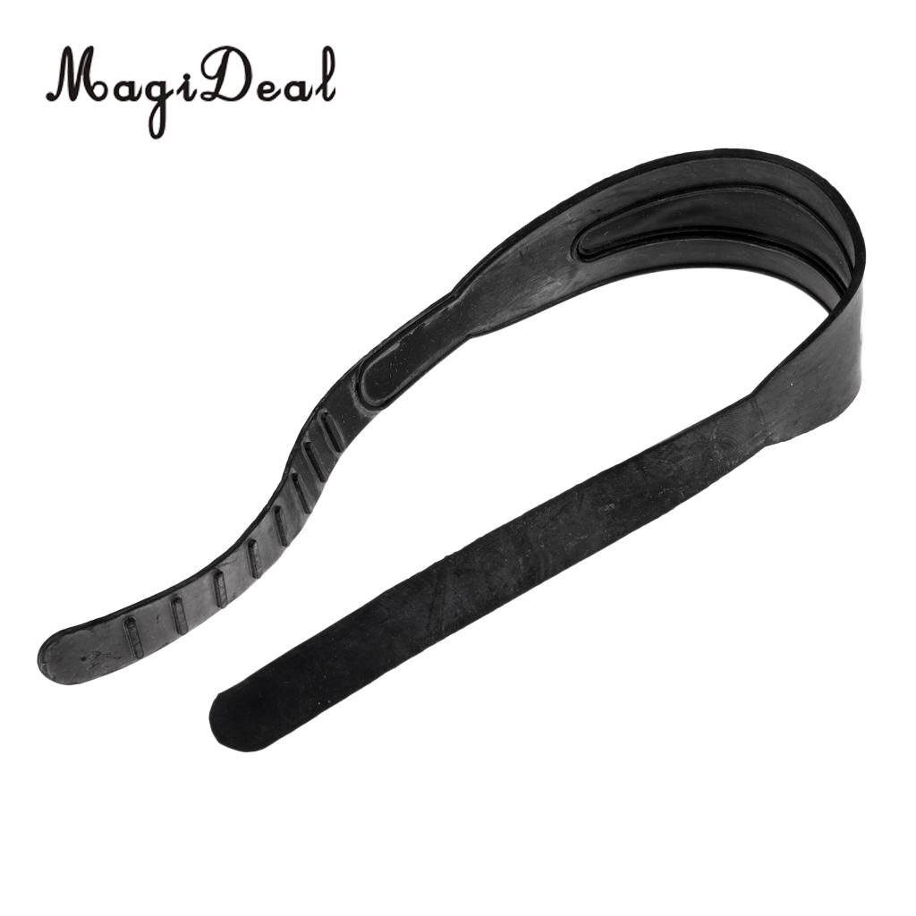 Magideal svart gummi scuba diving mask rem för snorkling simning vattensport scuba snorkling fridykning tillbehör
