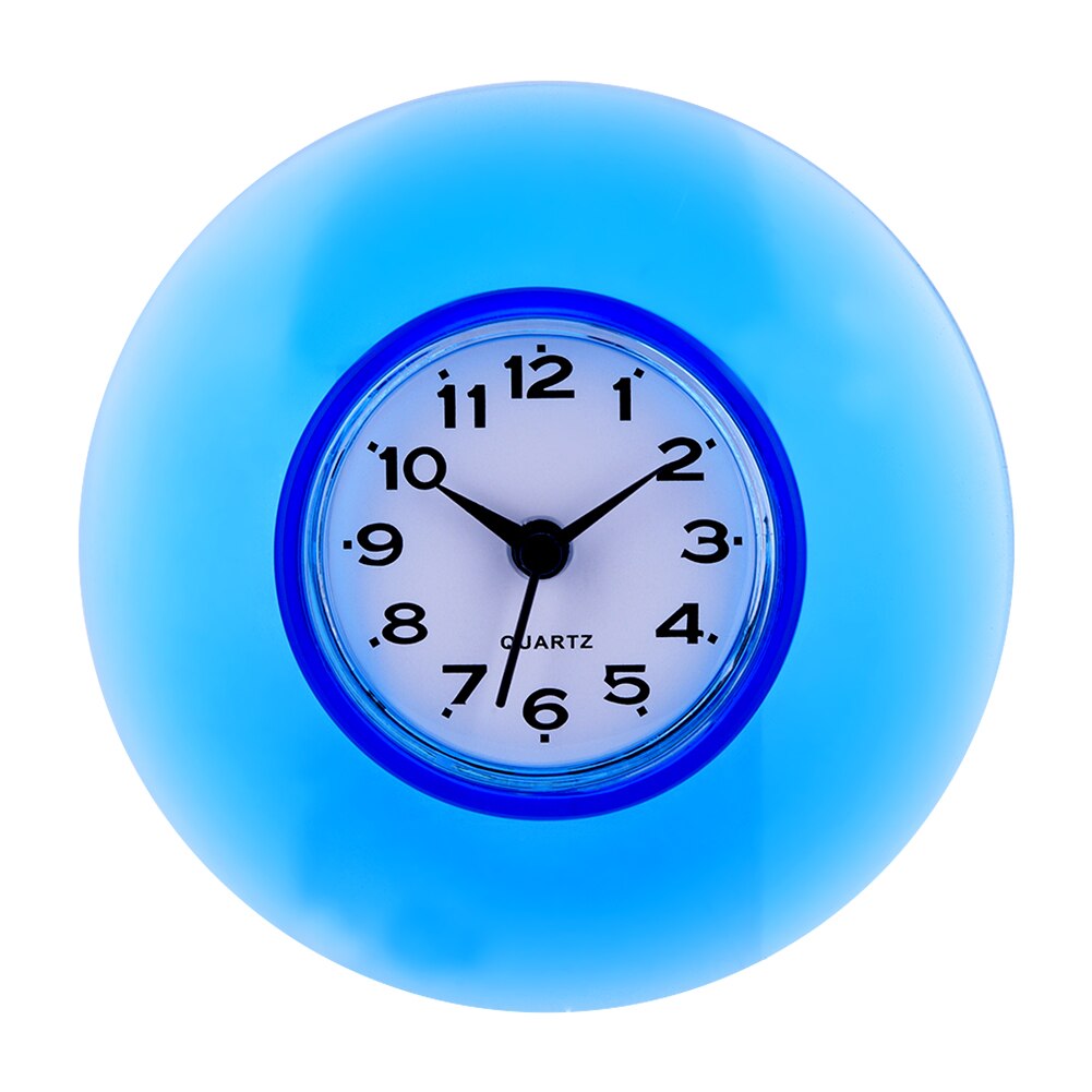 Mini schattige badkamer keuken zuignap wandklok douche waterdichte timer muur raam spiegel douche klok decoratie: 6
