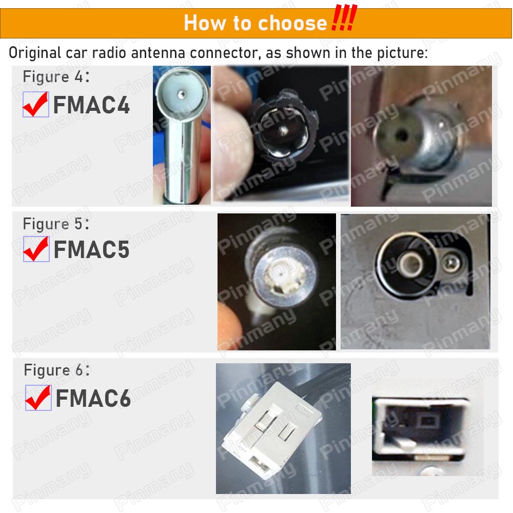 Car Stereo Audio Antenna Adapter Vehicle FM AM Radio Aerial Extension Android head unit elbow Antenna Male To Female Plug Cable