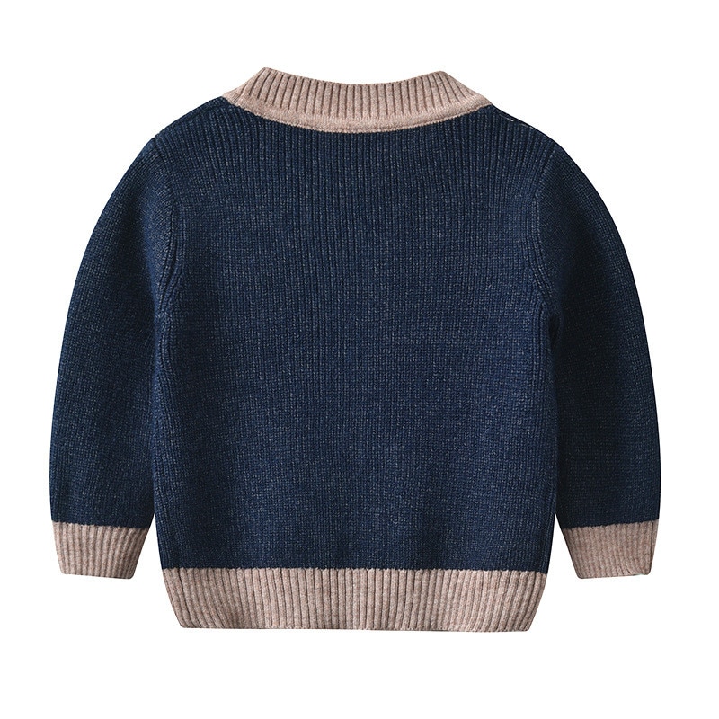 Drenge trøjer baby drenge cardigans striktøj til børn ren bomuldsjakke efterår børn trøjer drenge tøj
