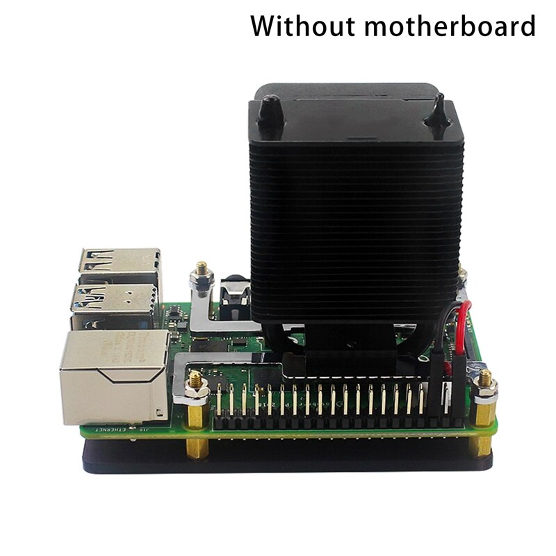 Raspberry Pi Case Fan - Vertical Ice Tower Cooler V2.0 - Super Heat Dissipation - for Pi 4B/3B+