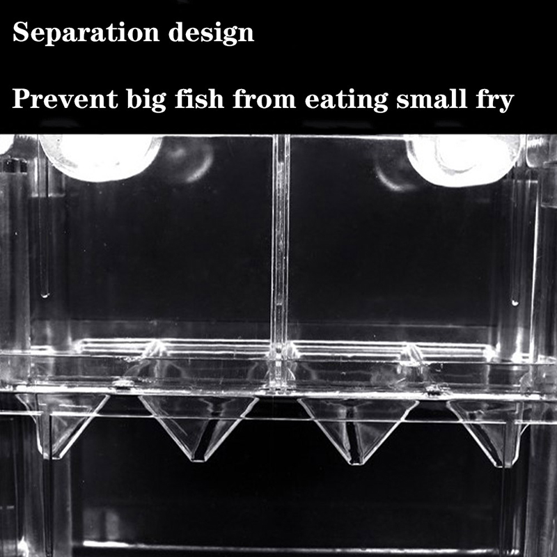 Acrylic Fish Breeding Isolation Box Fish Tank Aquarium Breeder Box Double Guppies Hatching Incubator Aquarium Pet Supplies