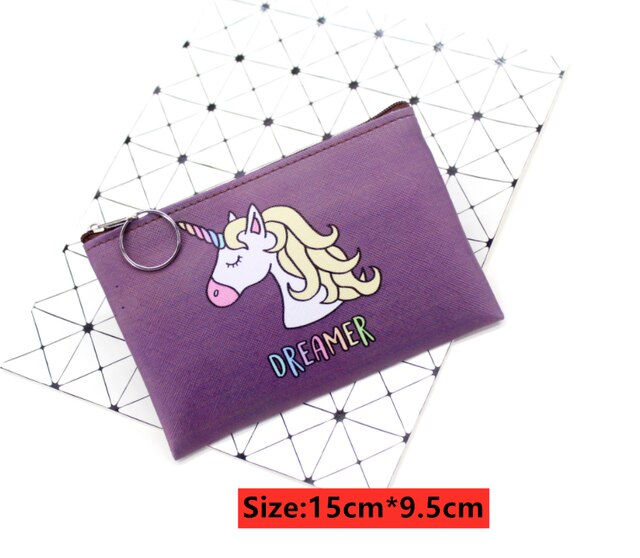 Mode Schattige Kinderen Portemonnee Kleine Vrouwen Coin Zakken Mooie Afdrukken Portemonnee Dier Bloem Muntzakken Meisjes Coin tassen: A4