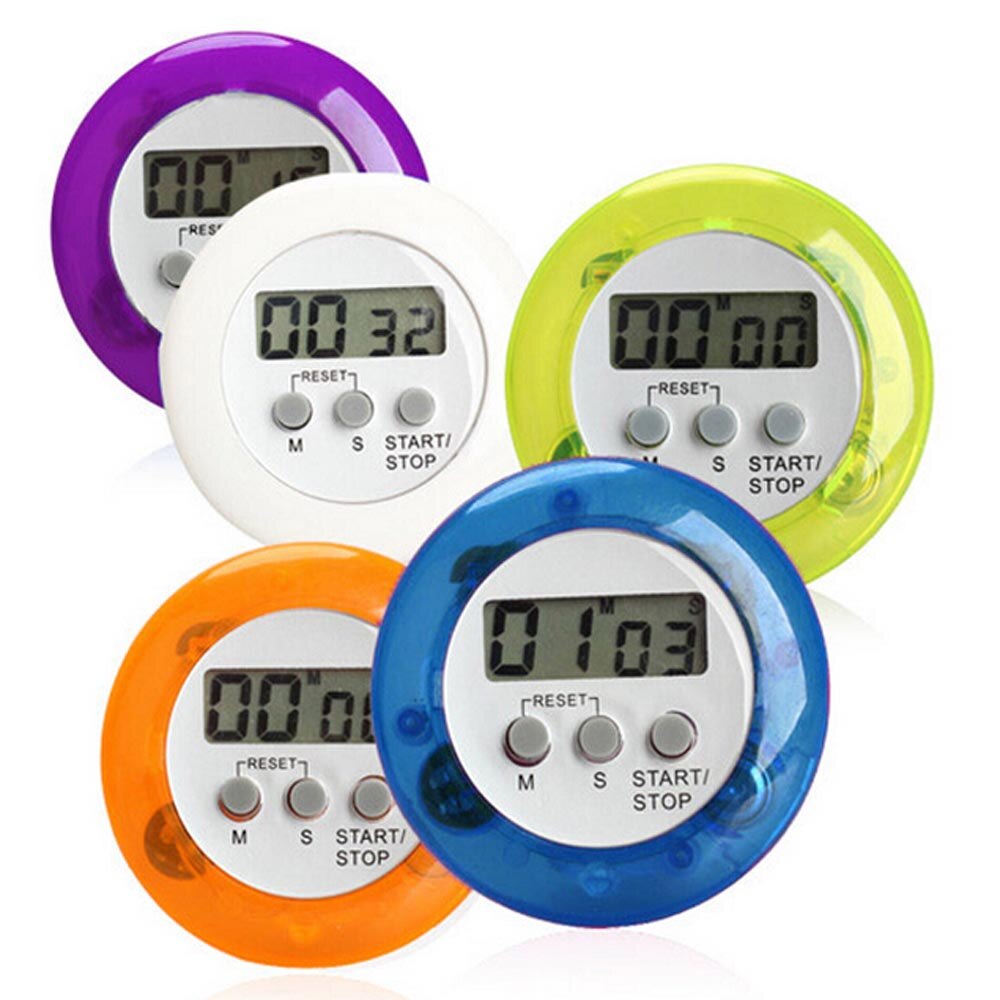 Minuteur de cuisine magnétique numérique à cristaux liquides nouveauté, avec horloge à décompte, alarme forte, minuteur pour la cuisine, 1 pièce