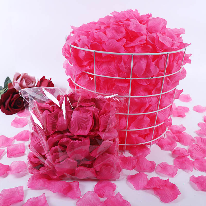 500Pcs/Lot 5*5cm Silk Rose Petals Gold Red 14 Colors Wedding Petale De Rose Mariage Romantic Artificial Rose Flower Petals: 3-Rose