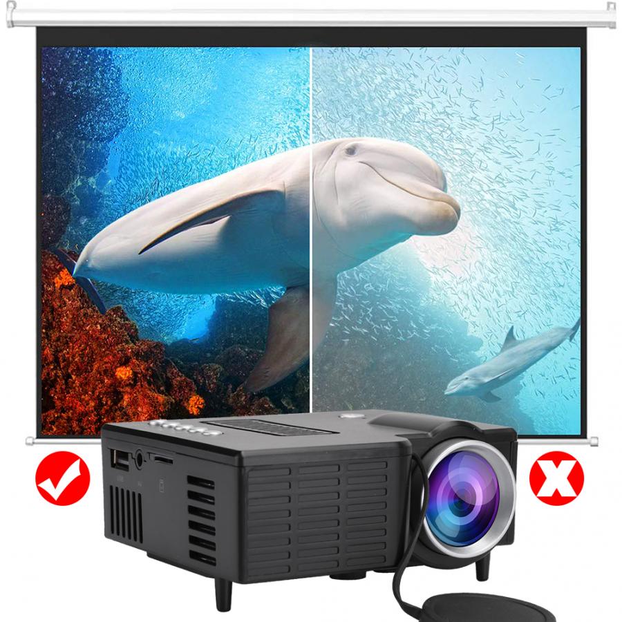 UC28c Fan + Aluminum Radiator + Eddy Air Duct Home HD 1080P Miniature Portable Projector home meeting projector