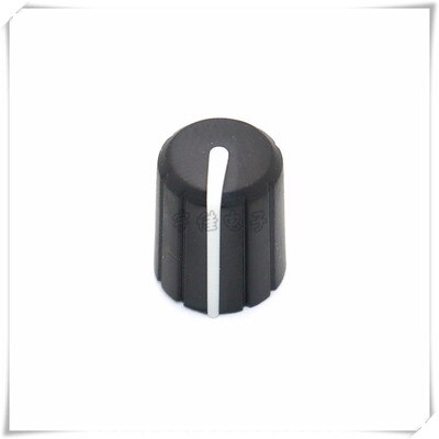 6mm Potentiometer Knob Black With 0-11 Graduated Index – 36mm Diameter