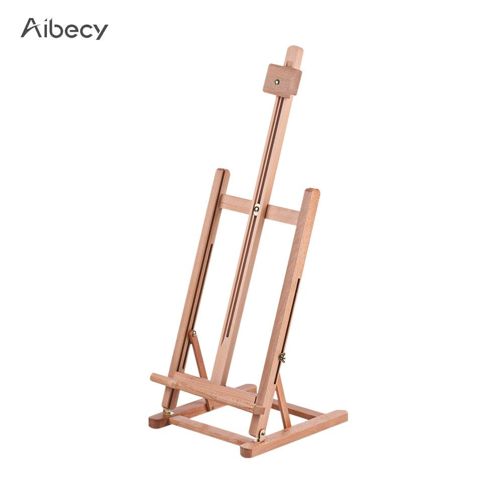 Easel for Painting Adjustable Tabletop H-frame Wood Easel Assembled High Art Supplies for Artists Students School