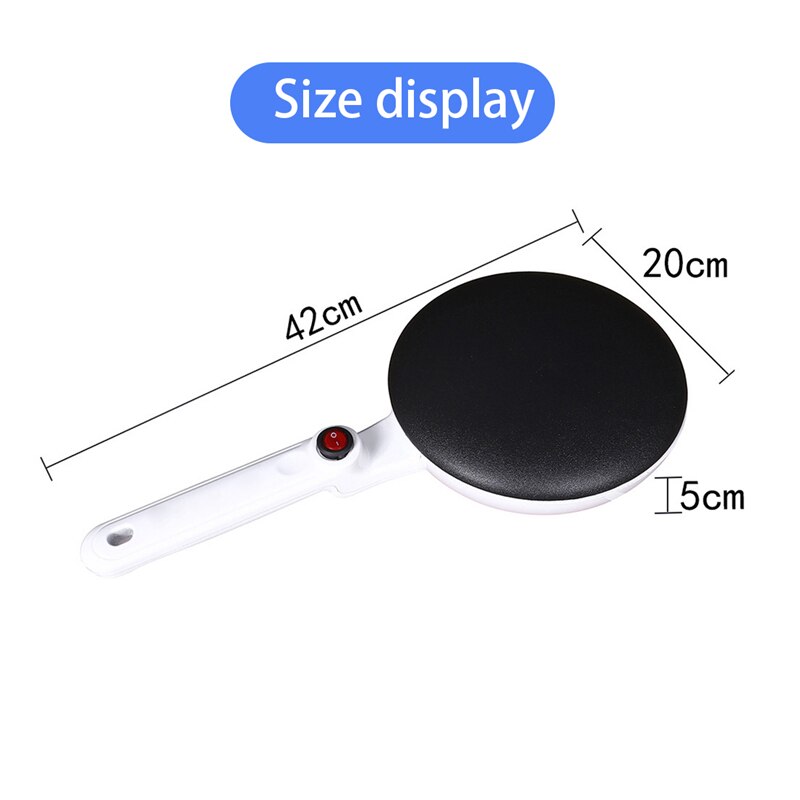 Máquina de tortitas eléctrica para hacer Crepes, plancha antiadherente para hornear, hacer tartas, utensilios de cocina, sartén