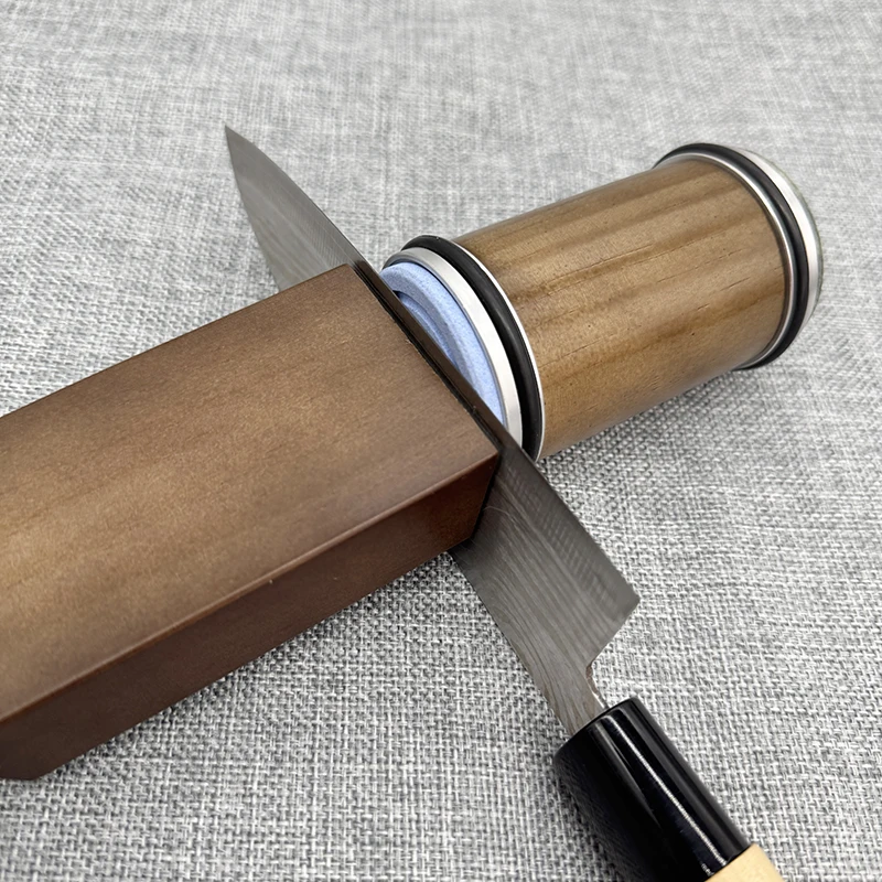 Rolling Knife Sharpener Magnetic Knife Holder Diamond Sharpening Stone 15 & 20 Degree Roller Sharpening for Kitchen Knives Tool