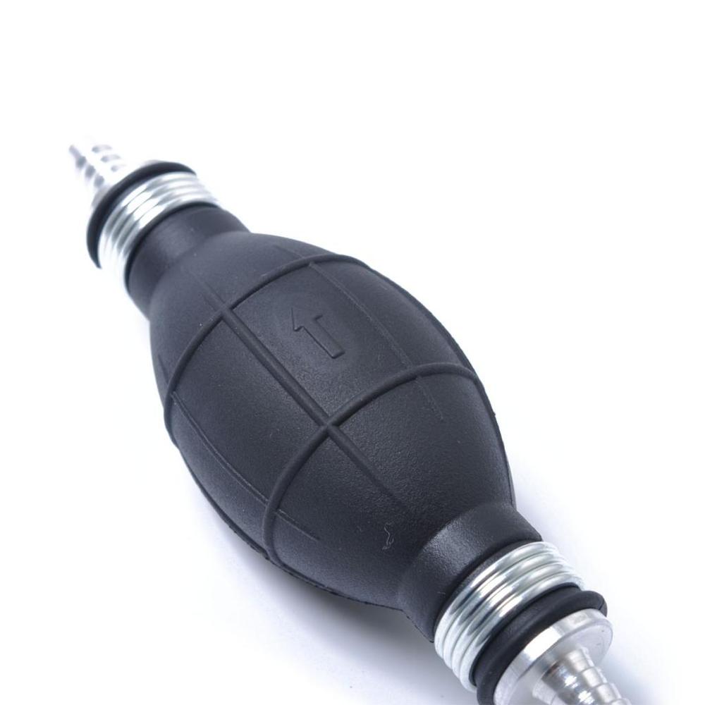 Käsi polttoainepumppu linja 6mm/8mm/10mm/12mm kumi alumiini manuaalinen bensiini polttoaineletku pumppu primer polttimo petcock polttoaine auton perämoottorille: 12 mm halkaisija 150 mm pituus
