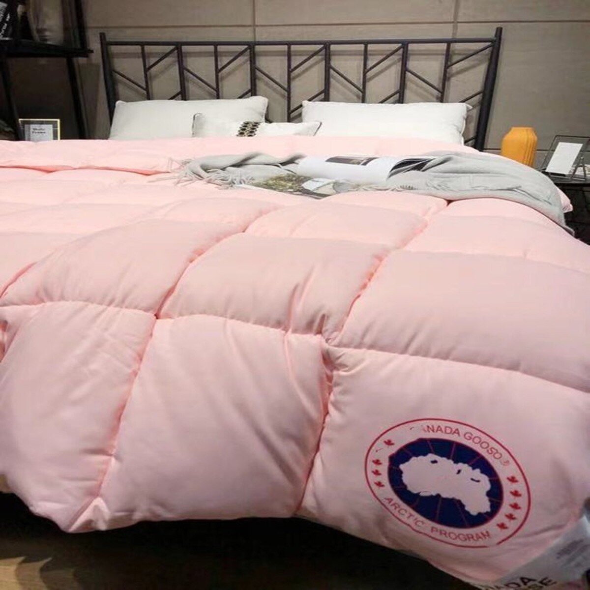 Pure Katoenen Dekbedovertrek Met Dikke Warme Gans Eendendons Voor Herfst En Winter Veer Quilts