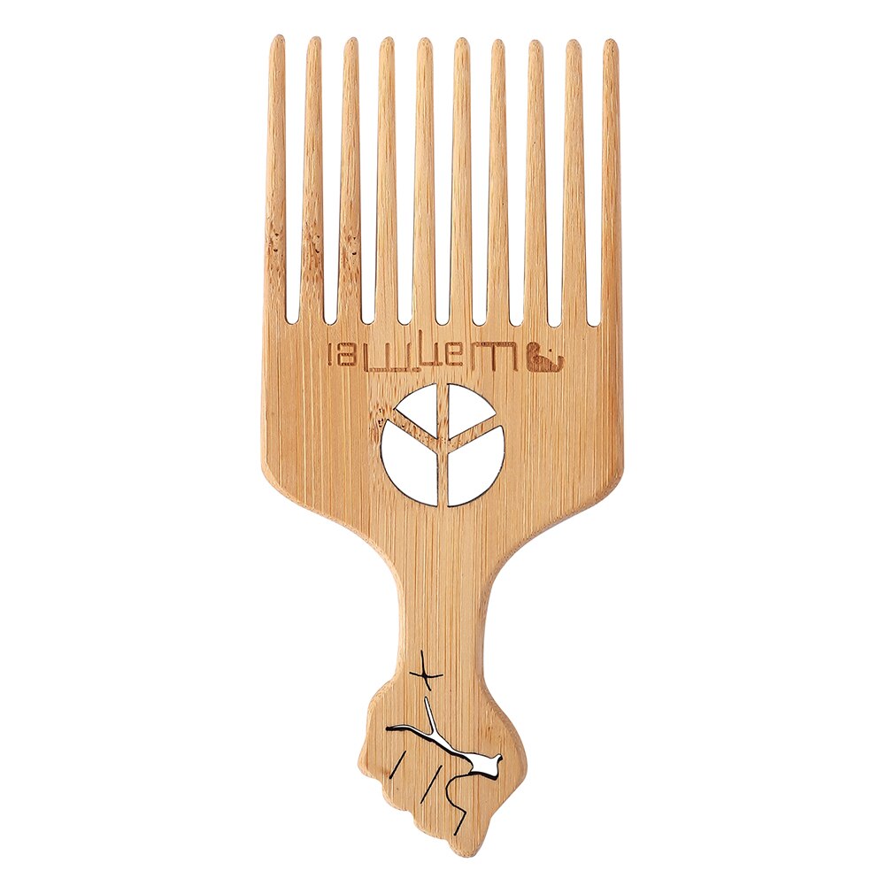 Houten Bamboe Luchtkussen Massage Kam Grove Dubbele Hoofd Platte Kam Wees Staart Kam Professionele Kapsalon Styling Kam: B