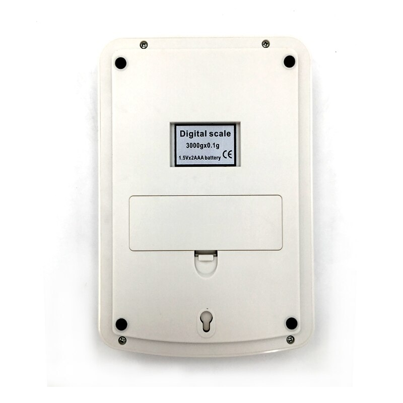BECBI Precisie Keukenweegschaal 3000g/0.1g Voedsel Gewicht Postal Weegschaal Balance Meten LCD Digitale Elektronische Weegschalen