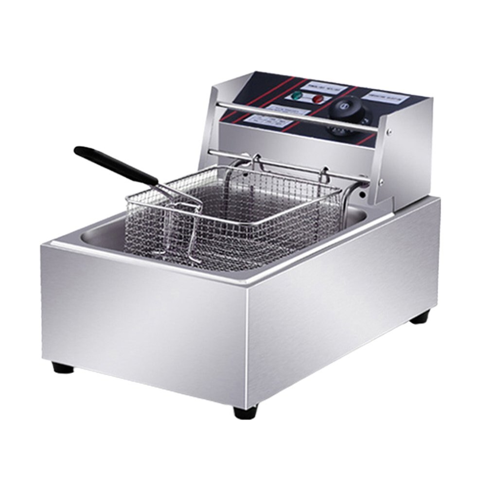 Freidora de Gas gruesa eléctrica para el hogar, horno para freír patatas fritas a Gas: Default Title